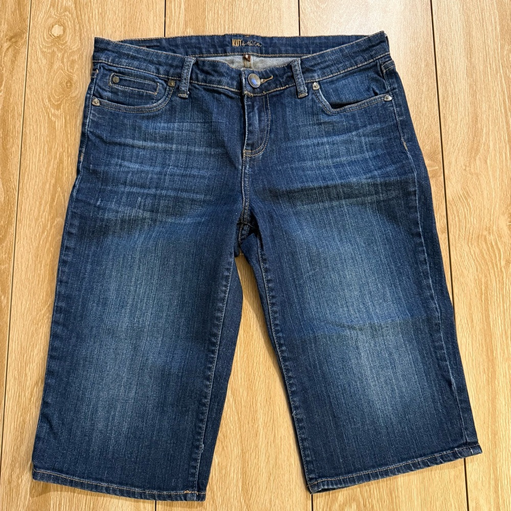 Kut from the Kloth Dark Blue Denim Bermuda Shorts
